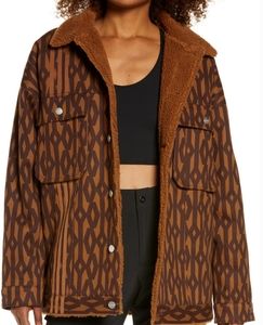 Nwt ICY PARK - DENIM MONOGRAM JACKET (ALL GENDER) Size L